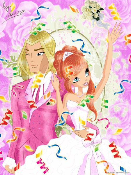 Винкс блум и скай свадьба