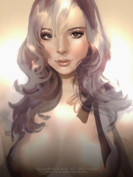 Красивая блондинка