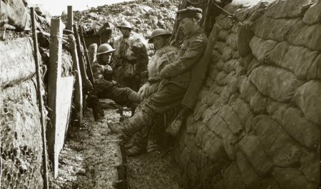 Британские солдаты в окопах 1 мировой