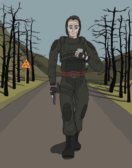 Сталкер стрелок шрам и дегтярёв