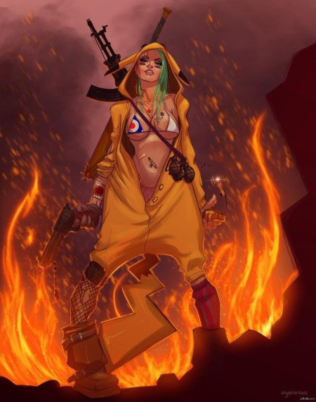 Боевая девушка арт