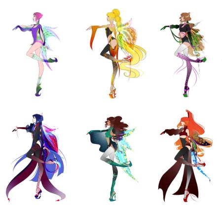 Редизайн превращения винкс