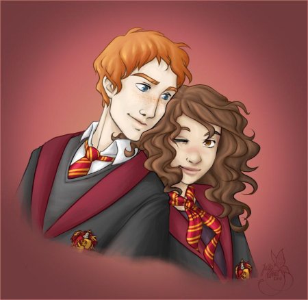 Гермиона грейнджер рон и гарри арт