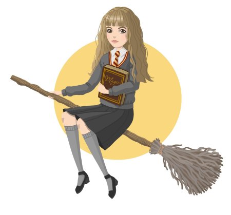 Гермиона грейнджер на метле