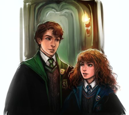 Гарри поттер арт гермиона рон и
