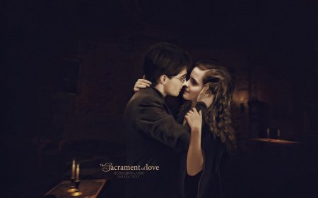 Гарри поттер и гермиона грейнджер поцелуй