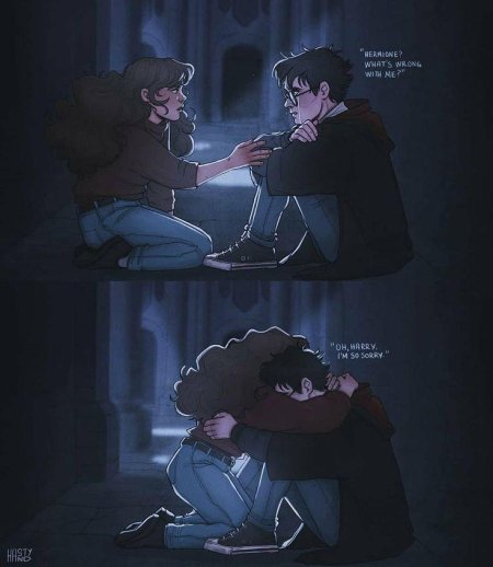 Гермиона грейнджер рон и гарри арт