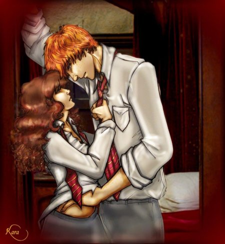 Гермиона грейнджер и рон уизли арт