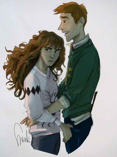 Фред и гермиона арт