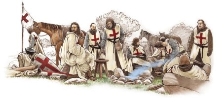 Крестоносцы тамплиеры монах воин