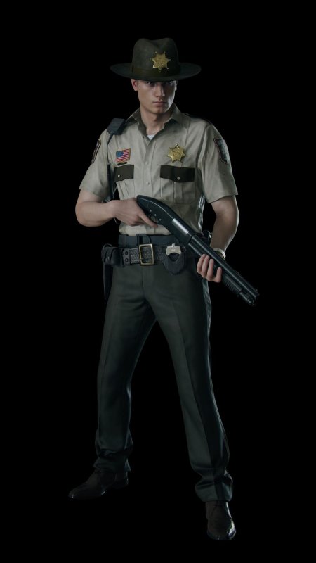 Resident evil 2 remake леон шериф