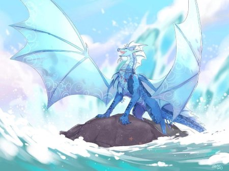 Ледяной дракон виверна