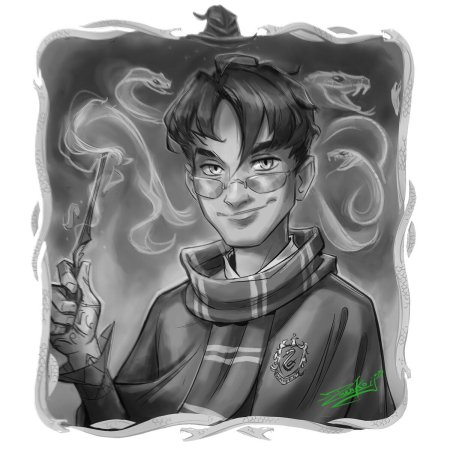 Гарри поттер со снитчем арт