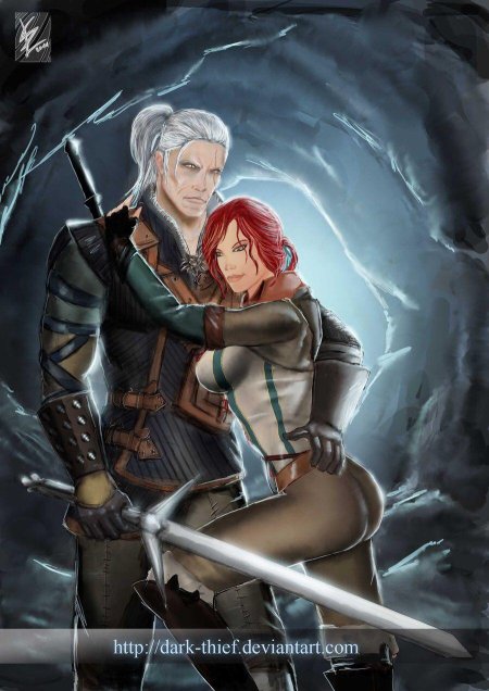 Трисс меригольд и геральт арт