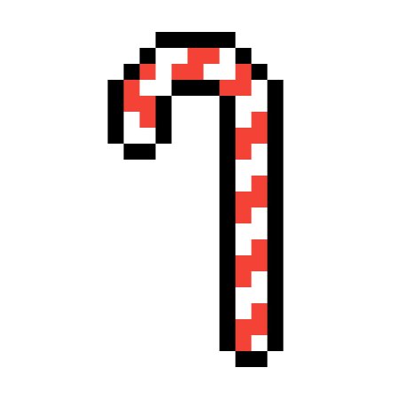 Новогодний леденец трость