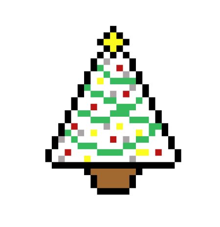 Пиксельная елка