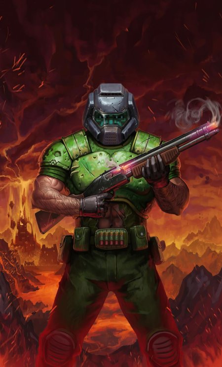 Doomguy shotgun