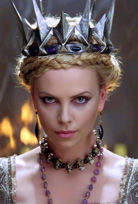 Шарлиз терон королева равенна корона