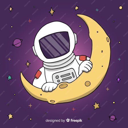 Космонавт на луне