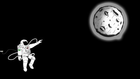 Космонавт в космосе арт