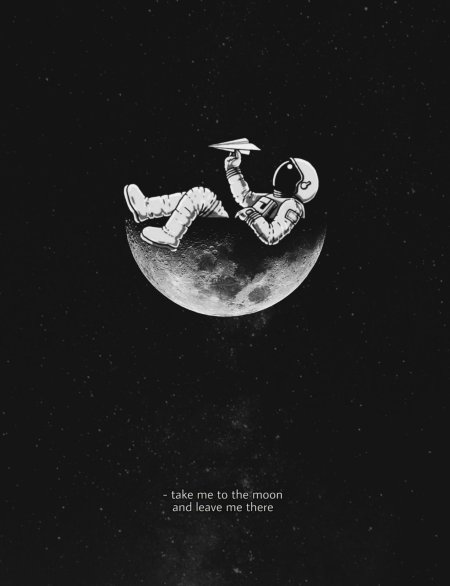 Космонавт на луне