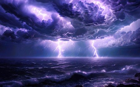 Гроза над морем