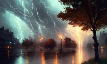 Обои на рабочий стол гроза