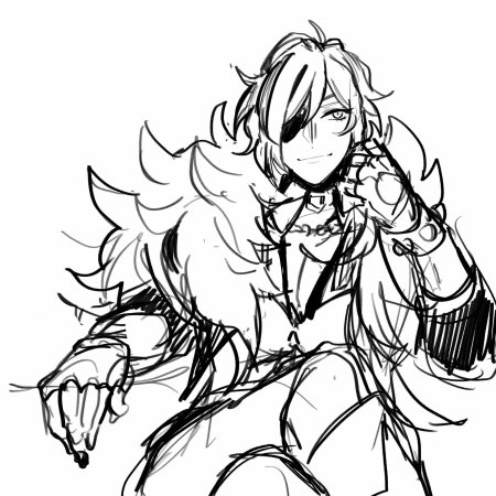 Геншин импакт раскраска