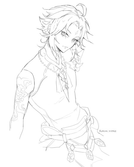 Раскраска геншин импакт ху тао