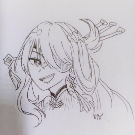 Раскраска геншин импакт ху тао