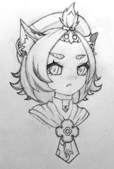 Геншин импакт раскраска