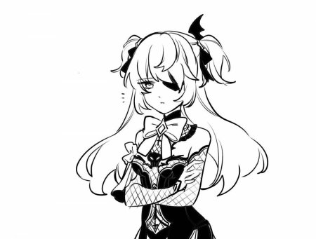 Раскраска геншин импакт