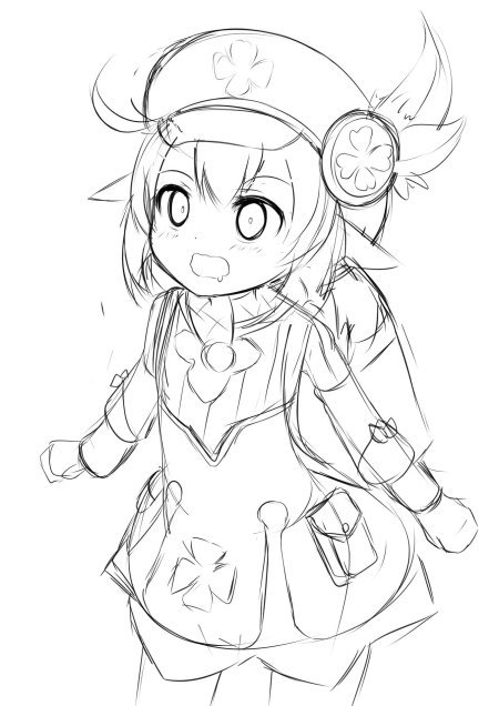 Раскраку геншина