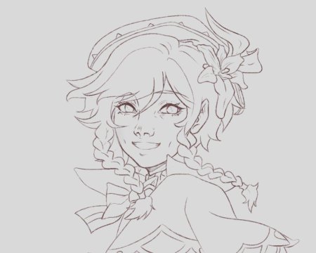 Венти геншин набросок