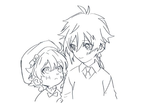 Раскраска аниме геншин