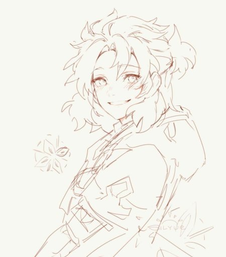 Альбедо геншин раскраска