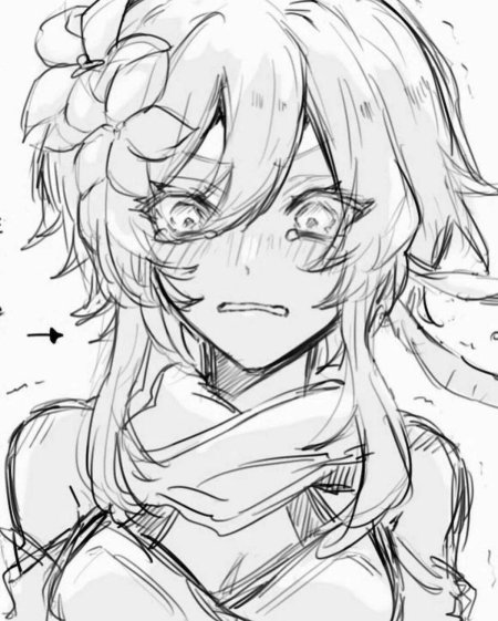 Черно белые рисунки аниме