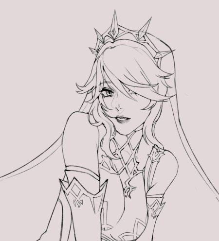 Геншин раскраска