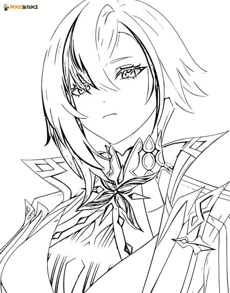 Genshin impact раскраска