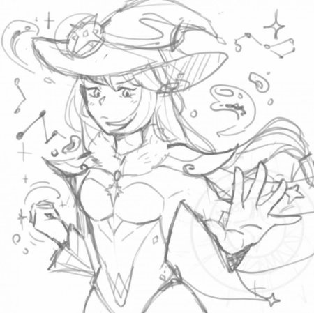 Рузукраска мона геншин