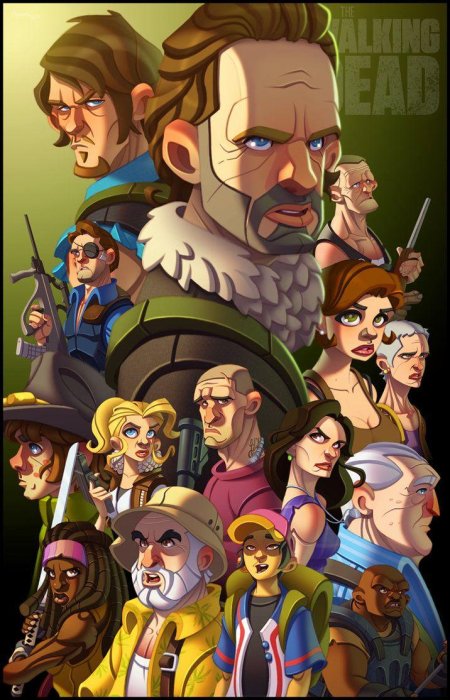 Ходячие мертвецы фан арт