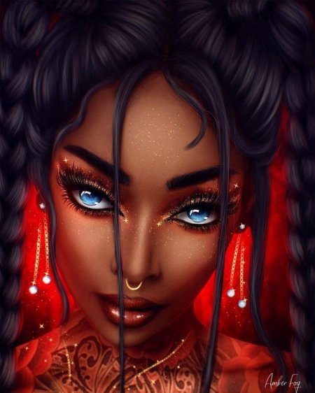 Девушка арт