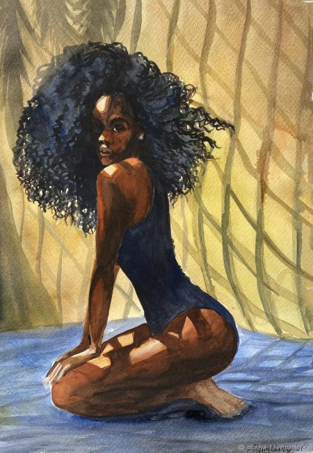 Афроамериканка живопись