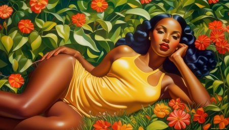 Живопись девушка