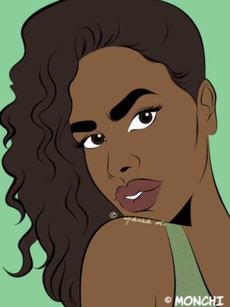 Афроамериканец рисунок