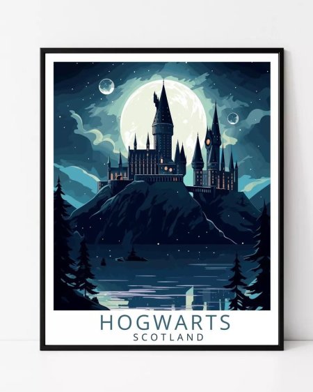 Постеры гарри поттер замок хогвартс-экспресс