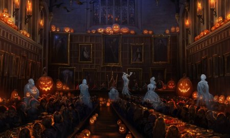 Гарри поттер хогвартс хэллоуин
