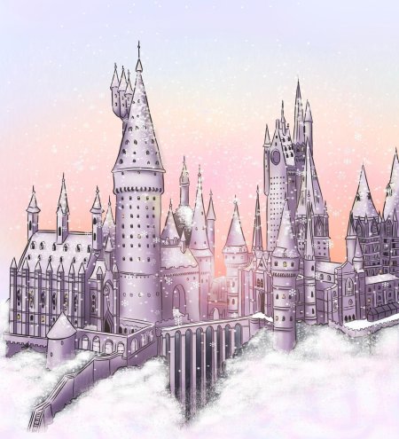 Гарри поттер хогвартс зимой