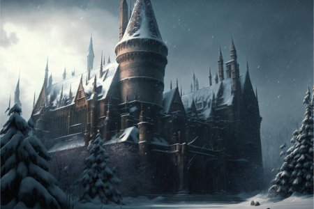 Зимний хогвартс