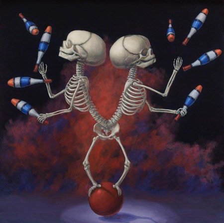 Скелет картина